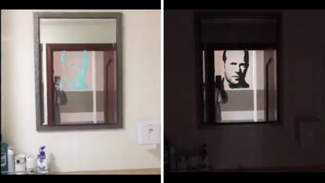 Lukisan Pasta Gigi di Cermin