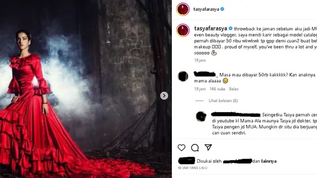 Tasya Farasya unggah potret lamanya saat jadi model katalog, ngaku dibayar Rp 50 ribu (Sumber foto: Instagram tasyafarasya)