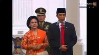 Pidato Jokowi di Istana. (Liputan6.com)