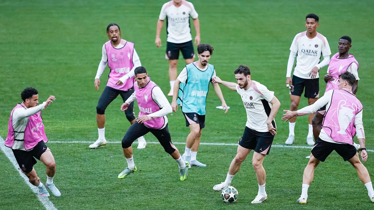 Foto: Inter Milan dan PSG Jajal Lapangan Allianz Arena Jelang Final Liga Champions