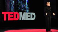 Elizabeth Holmes, founder Theranos, berbicara di TED. Dok: Twitter @TEDMED