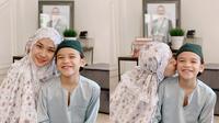 Bunga Citra Lestari mengunggah potret kebersamaannya dengan Noah Sinclair dan keluarga besarnya di hari pertama Lebaran (Dok.Instagram/@bclsinclair/https://www.instagram.com/p/CAjo3aOlEgF/Komarudin)