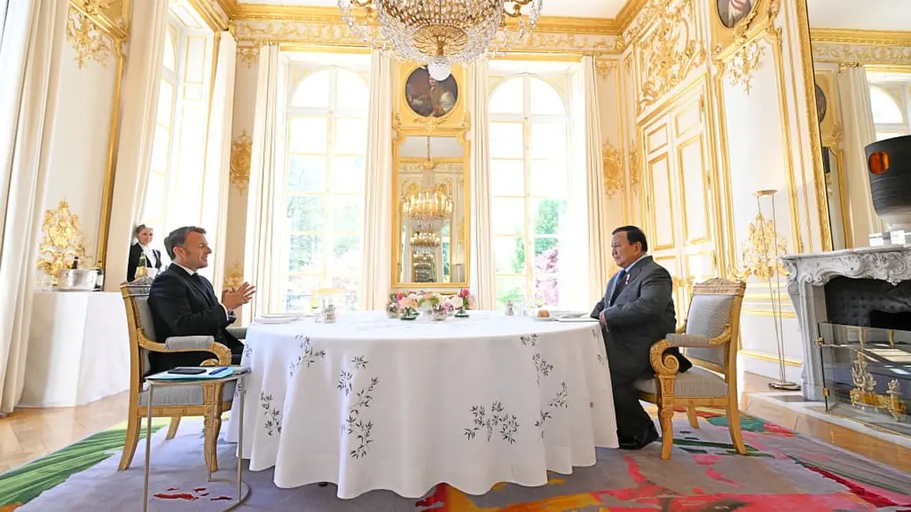 Prabowo dan Presiden Macron