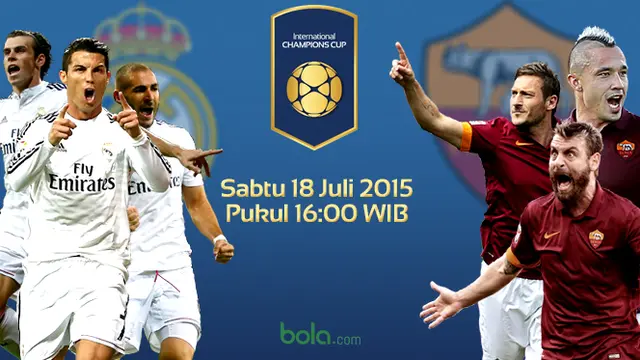 ICC 2015 : Cover Grafis Real Madrid vs AS Roma