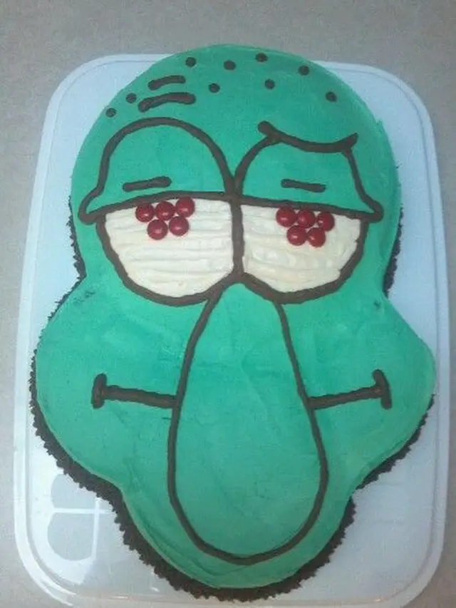 6 Kue Tart Karakter Kartun Spongebob Ini Tak Sesuai Ekspektasi, Absurd Banget