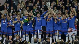 Chelsea berhasil menjuarai European League tahun 2013, di Amsterdam Arena, Amsterdam, Jumat (24/4/2015). (AFP) 
