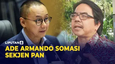 Ade Armando Somasi Sekjen PAN