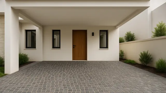 7 Inspirasi Carport dengan Batu Andesit 2025, Tampil Kokoh dan Elegan di Hunian Minimalis