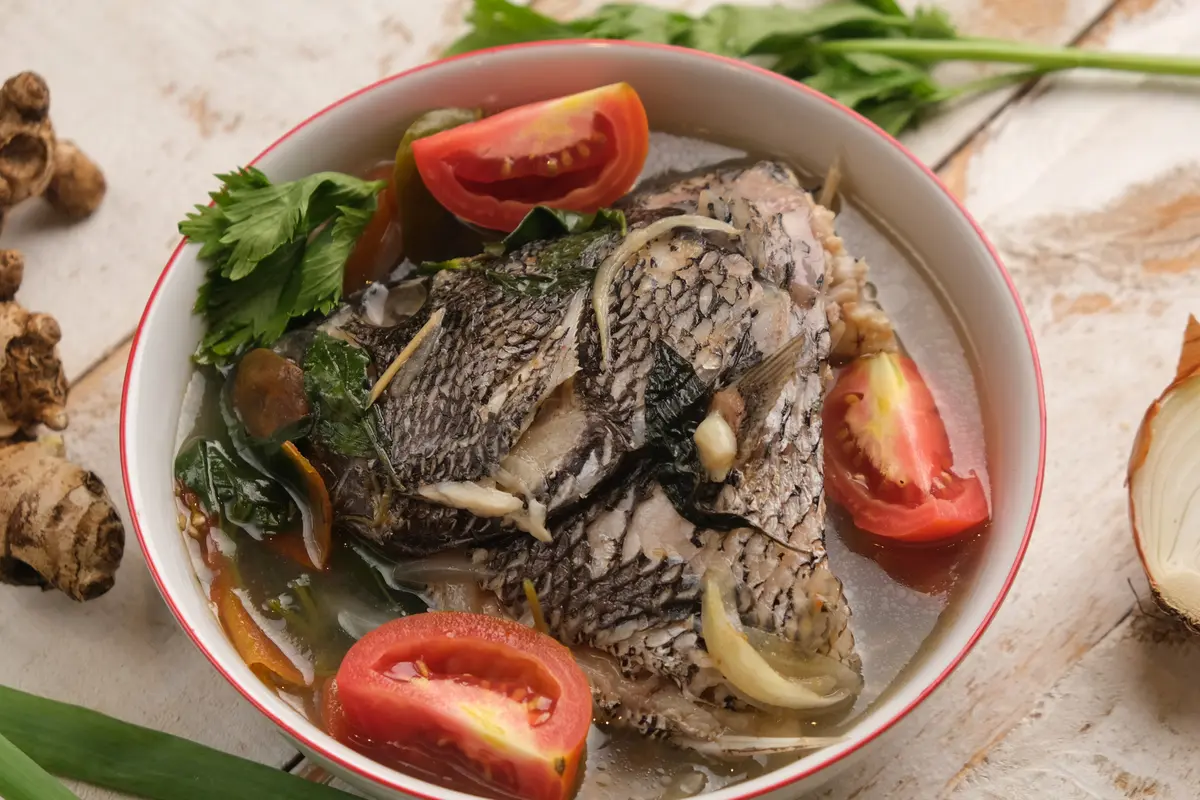 sop kepala ikan kakap