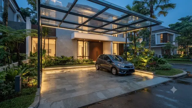 Model Carport Minimalis yang Tidak Terlihat Seperti Area Parkir
