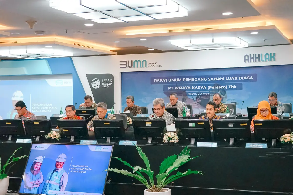 Rapat Umum Pemegang Saham Luar Biasa PT Wijaya Karya Tbk (WIKA), Jumat, 13 Oktober 2023. (Foto: Wijaya Karya)