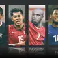 Trivia - Pemain Kiatisuk Senamuang, Khairul Amri, Boaz Solossa, Safee Sali, Noh Alam Shah (Bola.com/Adreanus Titus)