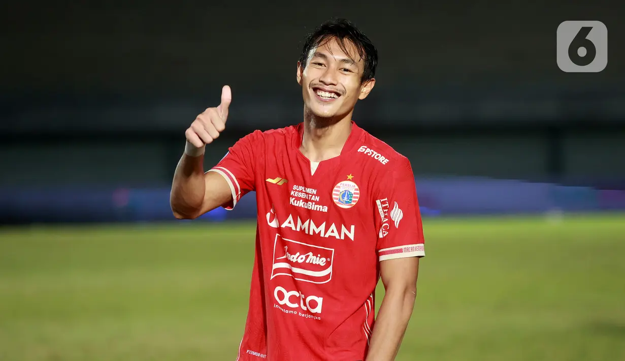 Kemenangan Persija ditentukan oleh Hansamu Yama pada menit ke-90+6. (Bola.com/M Iqbal Ichsan)