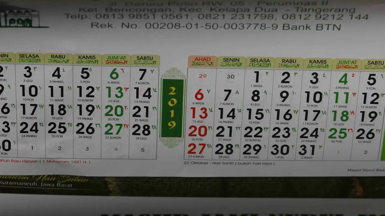 Jelang Pergantian Tahun, Produksi Kalender Meningkat 40 Persen