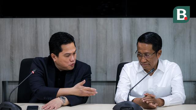 Foto: Ketua Umum PSSI, Erick Thohir Bertemu dengan Menkumham, Program Naturalisasi Timnas Indonesia Didukung Penuh