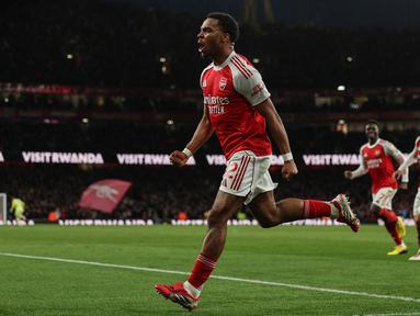 Arsenal berhasil memetik poin penuh dalam laga lanjutan Liga Inggris 2025/2026 melawan Chelsea di Emirates Stadium, London, Minggu (01/03/2026) waktu setempat. (AFP/Adrian Dennis)