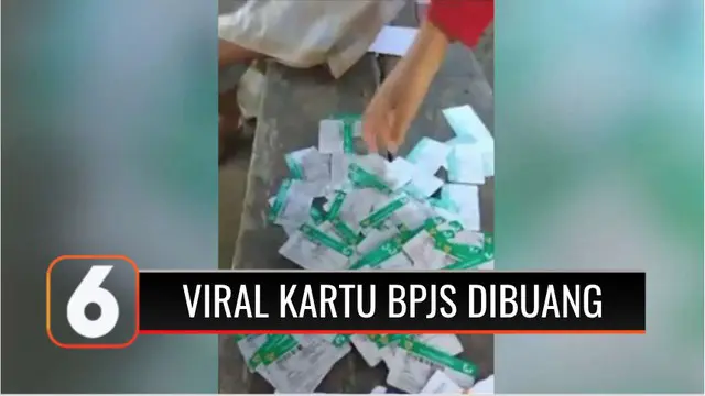 Video penemuan ratusan kartu BPJS Kesehatan di tempat sampah oleh seorang warga di Kabupaten Bulukumba, Sulawesi Selatan.