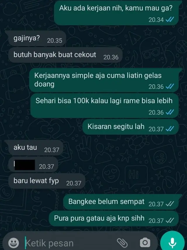 6 Chat Nyeleneh Teman Tawari Pekerjaan Ini Bikin Tepuk Jidat