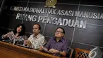  Komnas HAM gelar konferensi pers terkait bentrokan TNI-Polri di Batam, Jakarta, Jumat (21/11/2014). (Liputan6.com/Johan Tallo)