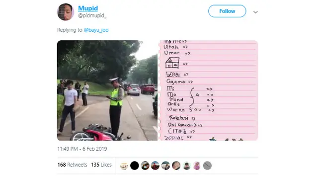 8 Kreasi Tulisan Pak Polisi Tilang Pemuda