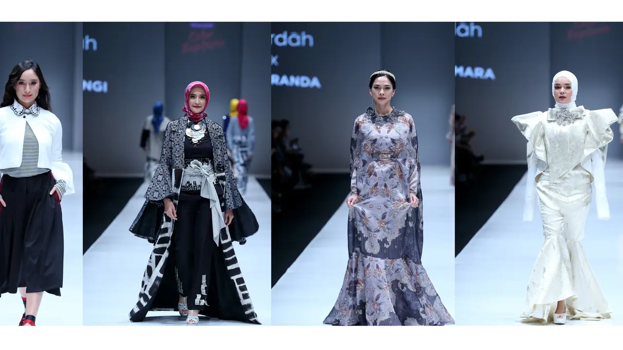 Busana penuh warna dari empat desainer tanah air di panggung JFW 2018