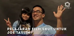 Bintang utama SKUT, Joe Taslim, hadir dalam acara nobar di Blok M Square 21, Jumat (30/6)