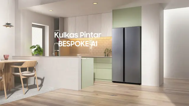 Kulkas pintar Samsung BESPOKE AI seri RS70. Credit: Samsung Electronics Indonesia