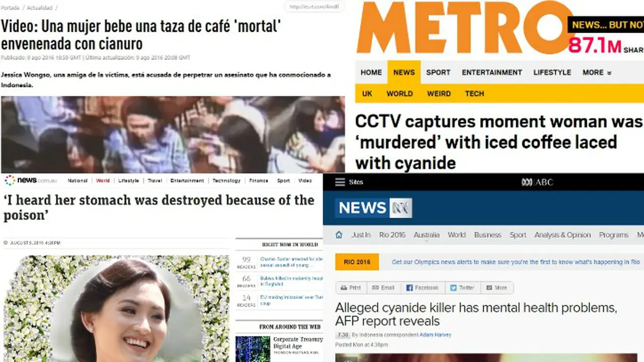 Kasus kopi sianida menjadi sorotan berbagai media
