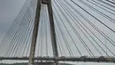 Pemandangan jembatan Barelang di Batam, Kepri (15/4). Jembatan ini menghubungkan sejumlah pulau yaitu Pulau Batam, Pulau Tonton, Pulau Nipah, Pulau Rempang, Pulau Galang dan Pulau Galang Baru. (Liputan6.com/Herman Zakharia)