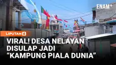 Di saat kemeriahan Piala Dunia 2026 dirasakan lewat layar televisi di berbagai daerah, warga Desa Pambusuang, Kecamatan Balanipa, Kabupaten Polewali Mandar, Sulawesi Barat, menghadirkannya secara nyata di lingkungan tempat tinggal mereka. Kampung pes...