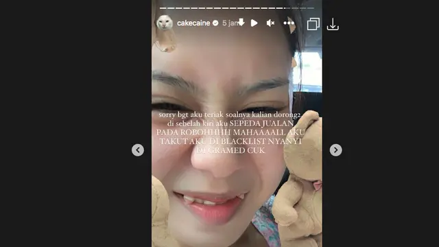 Nadin Amizah Klarifikasi Video Saat Ia Teriaki Fans Karena Dorong-Dorongan: Bukan Karena Kesempitan, Tapi Panik Sepeda Pada Roboh
