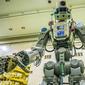 Robot humanoid itu, bernama Fedor, sebelumnya direncanakan akan menghabiskan 10 hari belajar untuk membantu para astronot di stasiun ruang angkasa (AFP Photo)