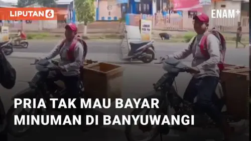 VIDEO: Viral Aksi Pria Tak Mau Bayar Minuman di Banyuwangi, Warganet Geram!