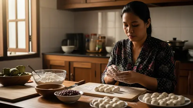 Cara Membuat Kue Ku Tanpa Cetakan Kura-Kura/Foto: AI Generated