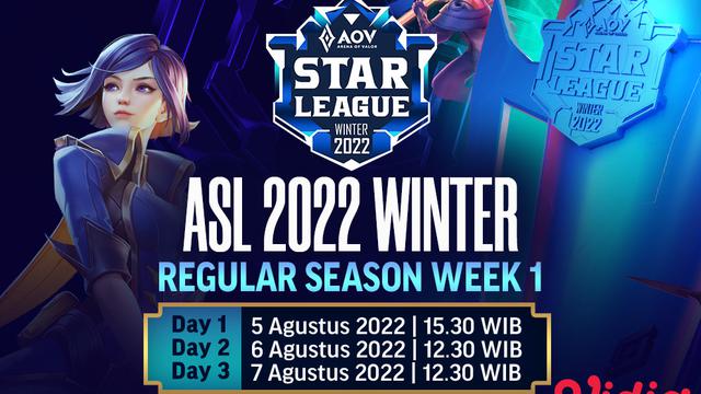 Saksikan Live Streaming AOV Star League Winter 2022 di Vidio Pekan Ini, 5-7 Agustus 2022