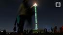 Atraksi video mapping ini tersedia mulai dari tanggal 24 hingga 31 Desember 2023. (Liputan6.com/Herman Zakharia)
