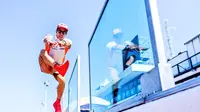 Pembalap Repsol Honda, Marc Marquez mengaku siap tempur pada MotoGP San Marino 2018. (Twitter/Repsol Honda Team)