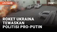 Detik-detik Roket Ukraina Hantam Politisi Pro Putin di Donetsk