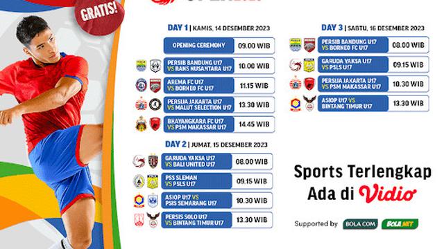 Jadwal dan Link Streaming Nusantara Open 2023 di Vidio