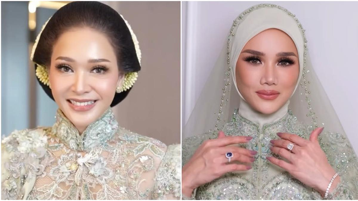 Adu Kilau Perhiasan Maia Estianty vs Mulan Jameela di Pernikahan Al Ghazali dan Alyssa Daguise