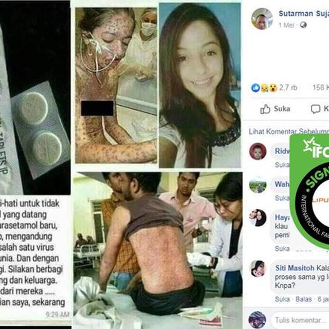 Cek Fakta] Hoaks Paracetamol Mengandung Virus Berbahaya Cek Fakta