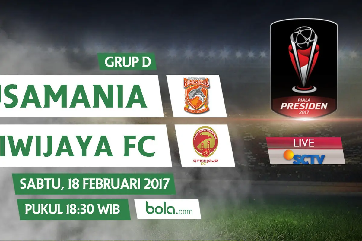 Piala Presiden 2017_Pusamania Borneo FC Vs Sriwijaya FC (Bola.com/Adreanus Titus)