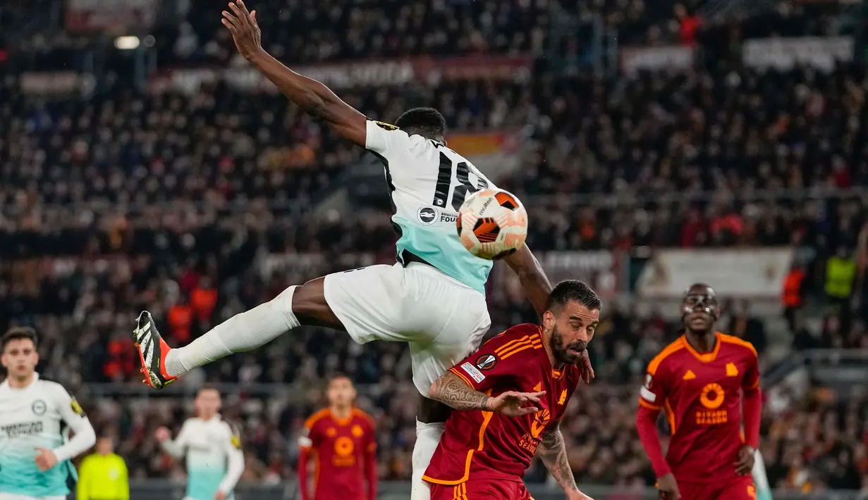 Menjamu Brighton, AS Roma berpesta empat gol tanpa balas. (AP Photo/Alessandra Tarantino)