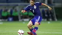 HIJRAH - Bintang Timnas Jepang Shinji Okazaki berlabuh ke Leicester City. ( REUTERS/Issei Kato)