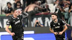 Meski begitu, Juventus menunjukkan mental pantang menyerah. Bianconeri berhasil membalas melalui gol Kenan Yildiz, dua lesakan Dusan Vlahovic, serta penyama kedudukan yang dicetak Lloyd Kelly. (Marco Alpozzi/LaPresse via AP)