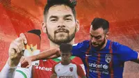 Timnas Indonesia - Dzaky Asraf, Jordi Amat, Sandy Walsh (Bola.com/Bayu Kurniawan Santoso)