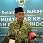 Ketua Umum Dewan Masjid Indonesia (DMI) Jusuf Kalla di Muktamar Dewan Masjid Indonesia ke-8 di Hotel Sultan, Jakarta Pusat, Jumat (1/3/2024). (Liputan6.com/ Ady Anugrahadi)