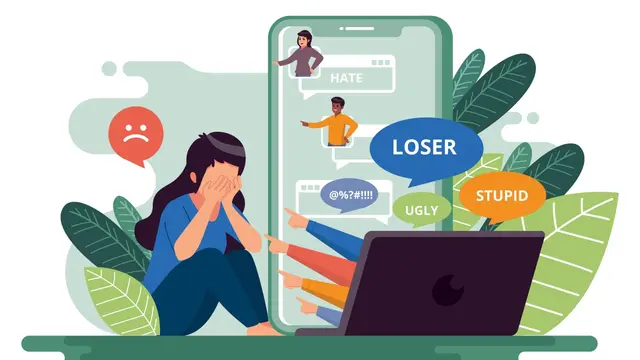 Ilustrasi cyberbullying