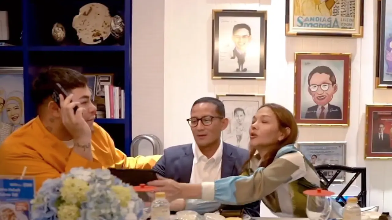 Bunda Corla bertemu Sandiaga Uno. (Foto: Dok. Instagram @sandiuno)