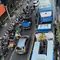 Bus Transjakarta Tabrak Separator di Cikoko, Lalu Lintas Macet